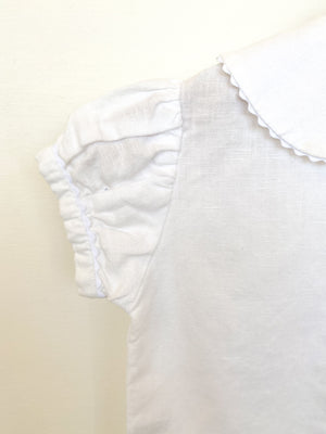 White Linen Blouse 12 month