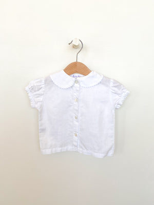 White Linen Blouse 12 month