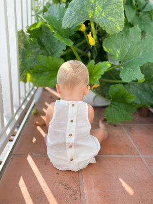 White Tank Top 6-12m